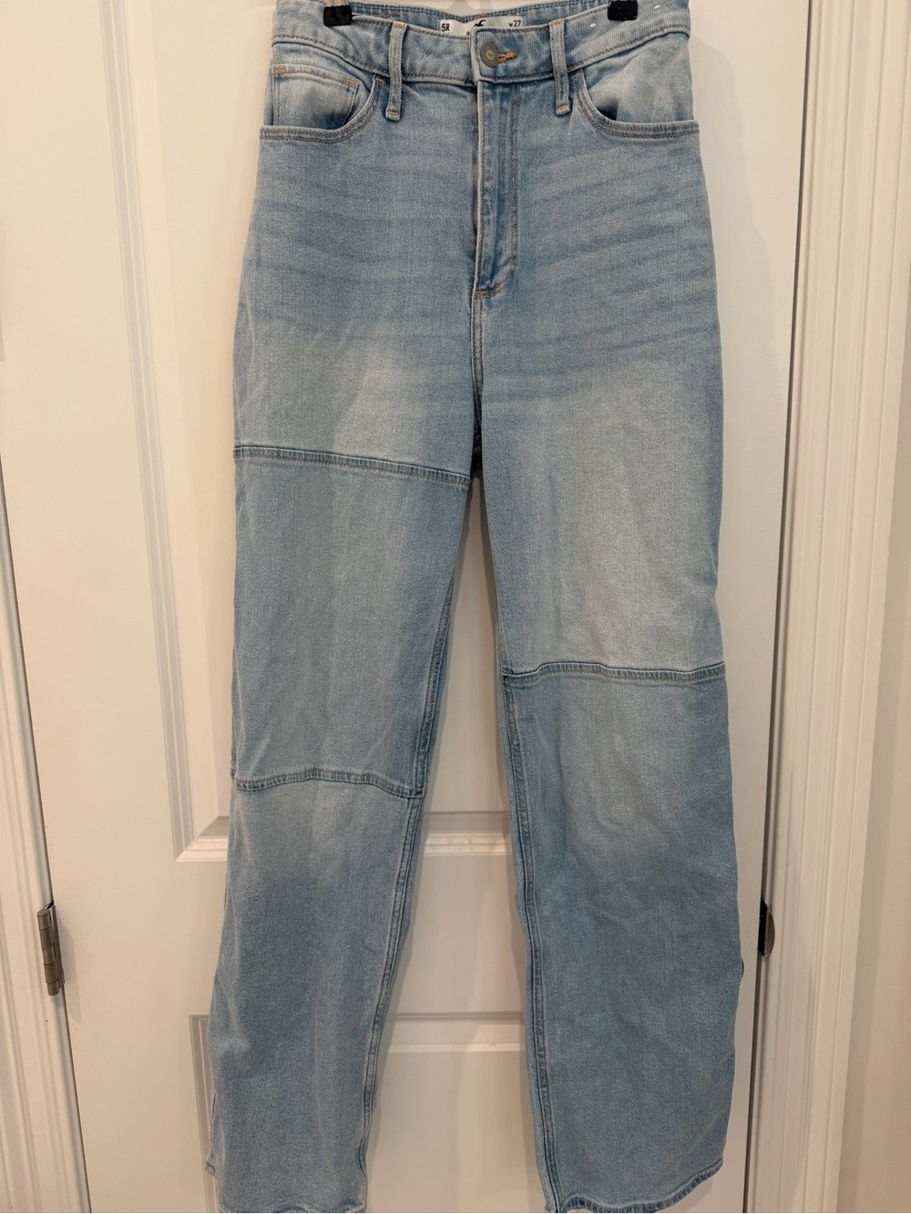 Hollister Light Wash Straight Leg Jeans